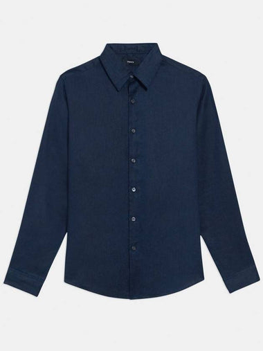 Relaxed linen Irving shirt - THEORY - BALAAN 1