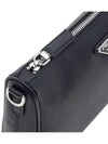 Triangle Logo Saffiano Leather Cross Bag Black - PRADA - BALAAN 10