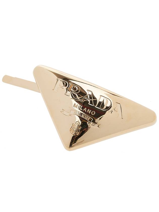 Metal Hair Clip Gold - PRADA - BALAAN 5