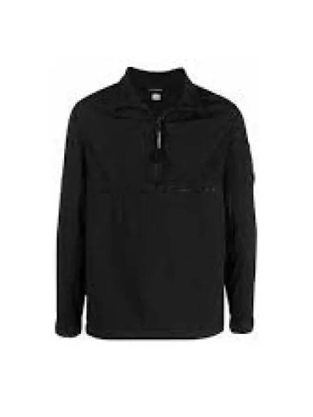 Lens Detail Ripstop Quarter Zipper Long Sleeve Shirt Black - CP COMPANY - BALAAN 2