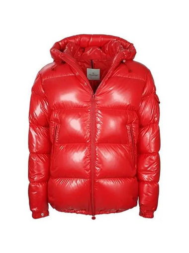 Ecrins Logo Patch Hooded Padding Red - MONCLER - BALAAN 1