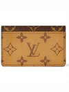 Monogram Reverse Canvas Card Wallet Brown - LOUIS VUITTON - BALAAN 9