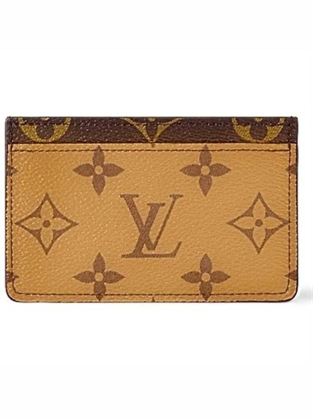 Monogram Reverse Canvas Card Wallet Brown - LOUIS VUITTON - BALAAN 9