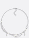 Petit CD Pearl Necklace Silver - DIOR - BALAAN 3