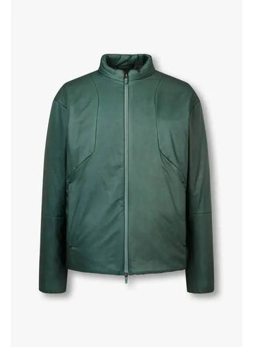 Men s two way zipper padded jacket green - HERNO - BALAAN 1