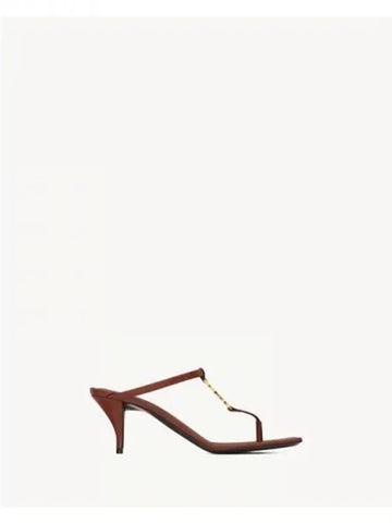 Cassandra leather sandal heels 270606 - SAINT LAURENT - BALAAN 1