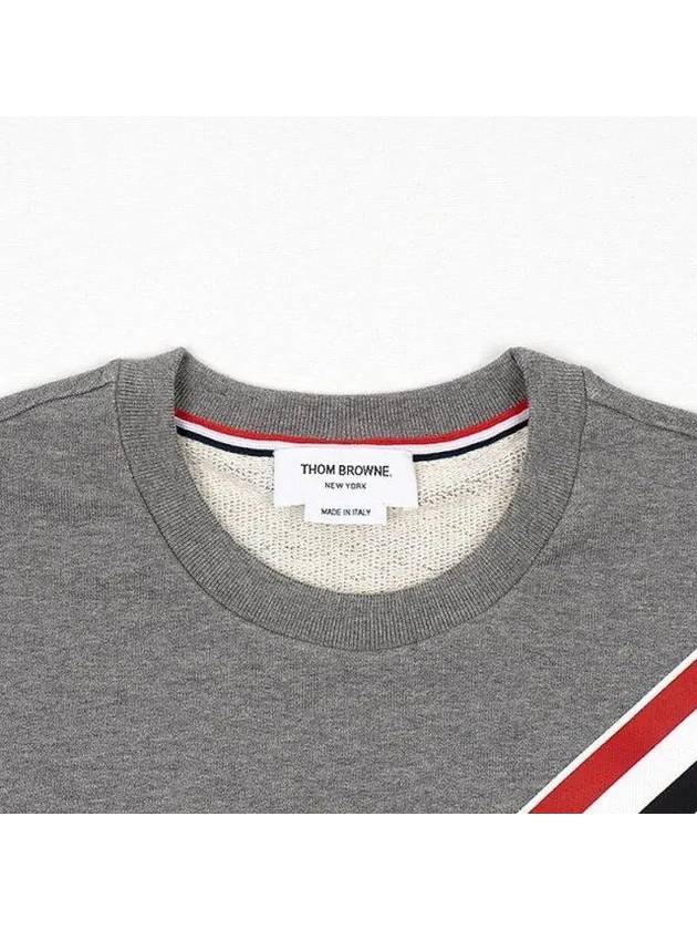 4 Bar Stripe Sweatshirt Grey - THOM BROWNE - BALAAN 5