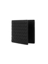 Intrecciato Weaving Half Wallet Black - BOTTEGA VENETA - BALAAN 3