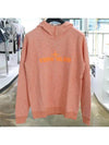 Embroidered Logo Hoodie Orange - STONE ISLAND - BALAAN 2