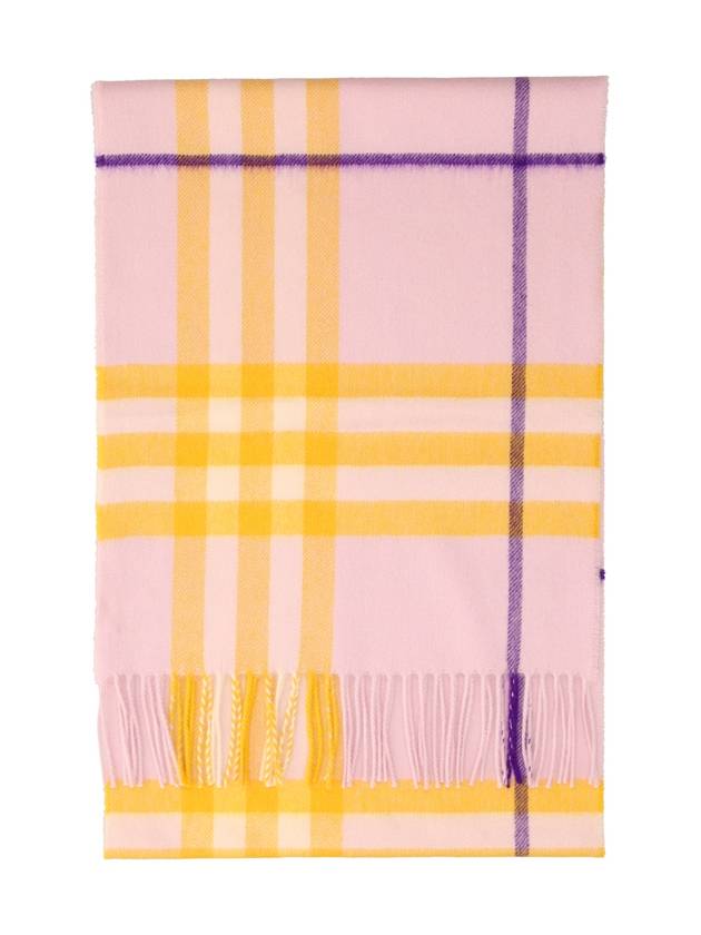 Check Cashmere Scarf Pink - BURBERRY - BALAAN 2