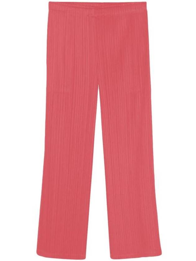 MC February Pleated Straight Pants Pink - ISSEY MIYAKE - BALAAN 1