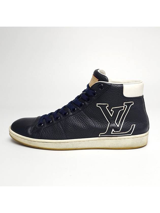 Big logo navy color high top sneakers 255MM - LOUIS VUITTON - BALAAN 1