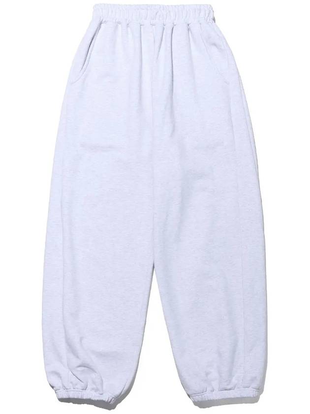 Wide Training Pants White Melange - TAILOR STUDIO - BALAAN 3