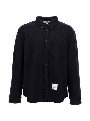 long sleeve shirt navy - THOM BROWNE - BALAAN 1