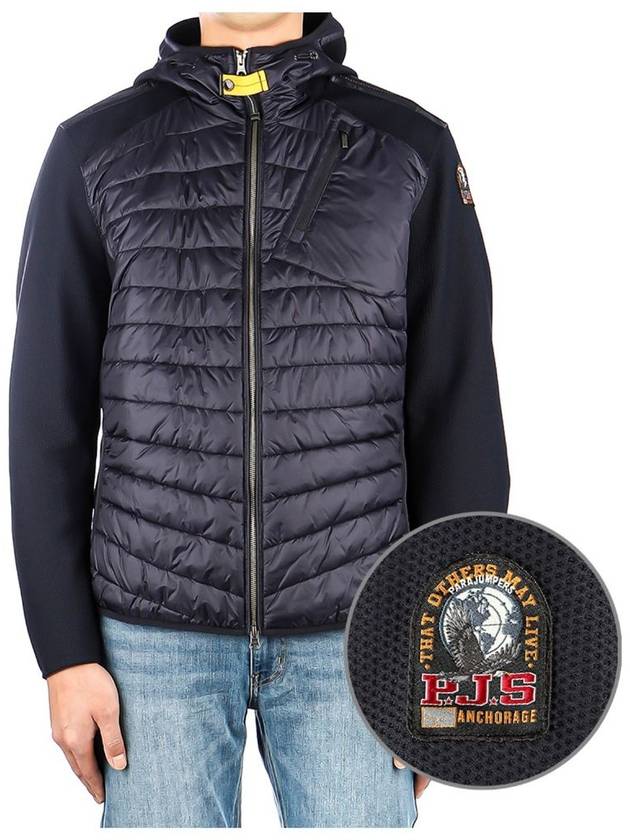 Men's Nolan Hybrids Zip-up Jacket Navy - PARAJUMPERS - BALAAN 2