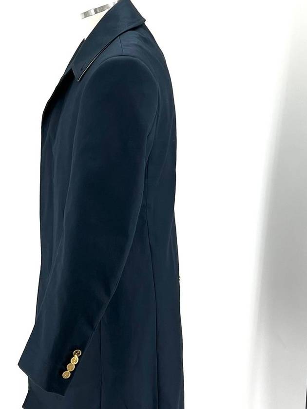 gold button mac coat jacket - THOM BROWNE - BALAAN 4