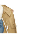 Vanda Belted Cotton Trench Coat Beige - MAX MARA - BALAAN 11