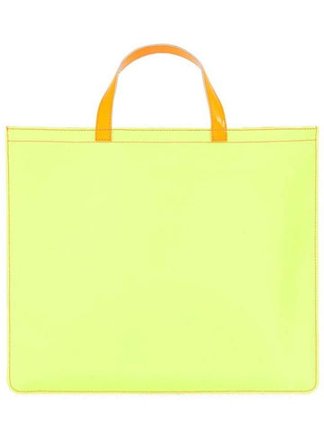 Comme Des Garçons Super Fluo Leather Tote Bag Unisex - COMME DES GARCONS - BALAAN 1