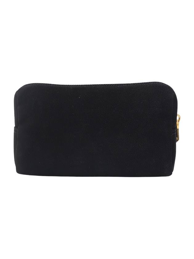 Logo Canapa Cosmetic Pouch Black - PRADA - BALAAN 3