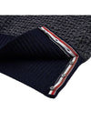 Tuck Stitch Raglan Sleeve Crew Neck Knit Top Navy - THOM BROWNE - BALAAN 6