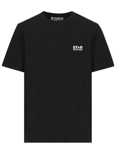 Star Collection Logo Short Sleeve T-Shirt Black - GOLDEN GOOSE - BALAAN 2