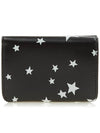 Star Logo Print Tri-Fold Half Wallet Black - BALENCIAGA - BALAAN 4