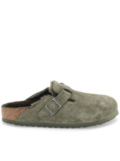 Boston VL Suede Mule Green - BIRKENSTOCK - BALAAN 2