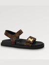 LV Sunset Comfort Flat Sandals Brown - LOUIS VUITTON - BALAAN.