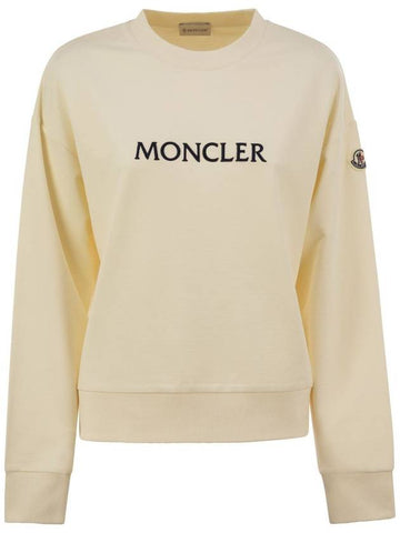 Cotton sweatshirt with logo - MONCLER - BALAAN 1