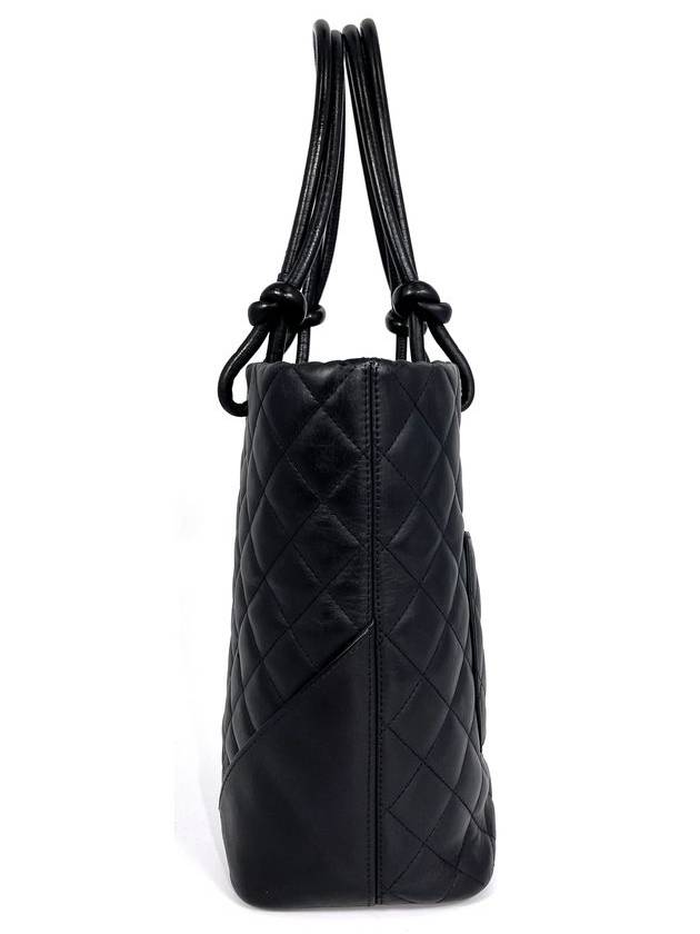 Cambon tote bag black - CHANEL - BALAAN 4