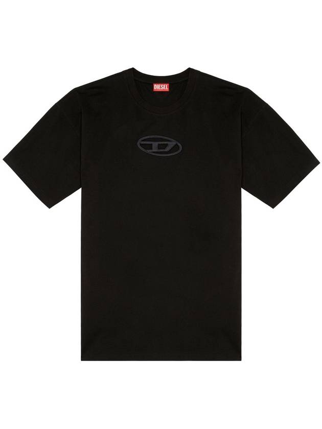 T Boxt OD Logo Cutout Short Sleeve T-Shirt Black - DIESEL - BALAAN 2