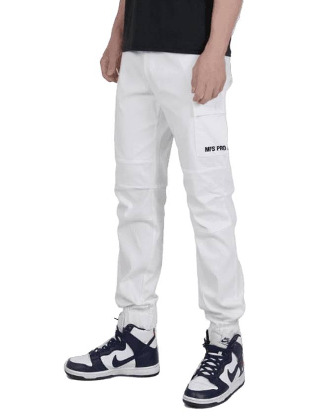 Triangle Logo Golf Jogger Pants White - MFS GOLFWEAR - BALAAN 1