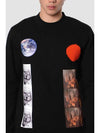 Archives Redux Sterling Ruby Sweatshirt Black - RAF SIMONS - BALAAN 3