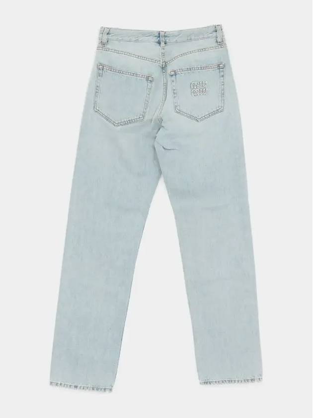 WOMEN S DENIM COTTON JEANS GWP50314QUF0013 - MIU MIU - BALAAN 4