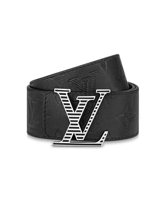 LV Shadow 40MM Reversible Leather Belt Black - LOUIS VUITTON - BALAAN 1