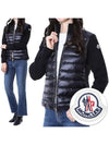 Logo patch knit neck padded layered women s zip up 9B00014 M1131 999 - MONCLER - BALAAN 2