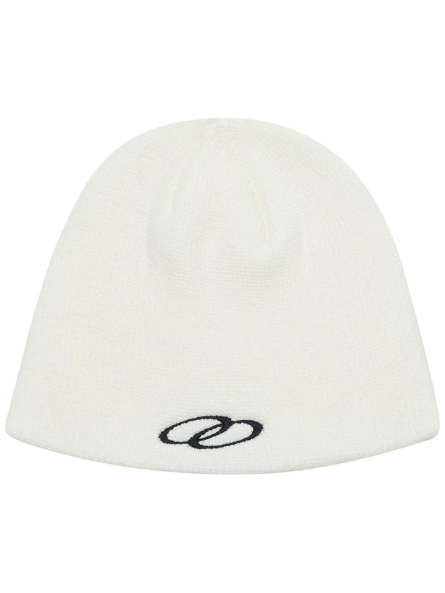 Unisex Double Loop Logo Beanie Cream - MAVRK - BALAAN 1