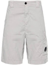 50 Fili Cargo Shorts Grey - CP COMPANY - BALAAN 3