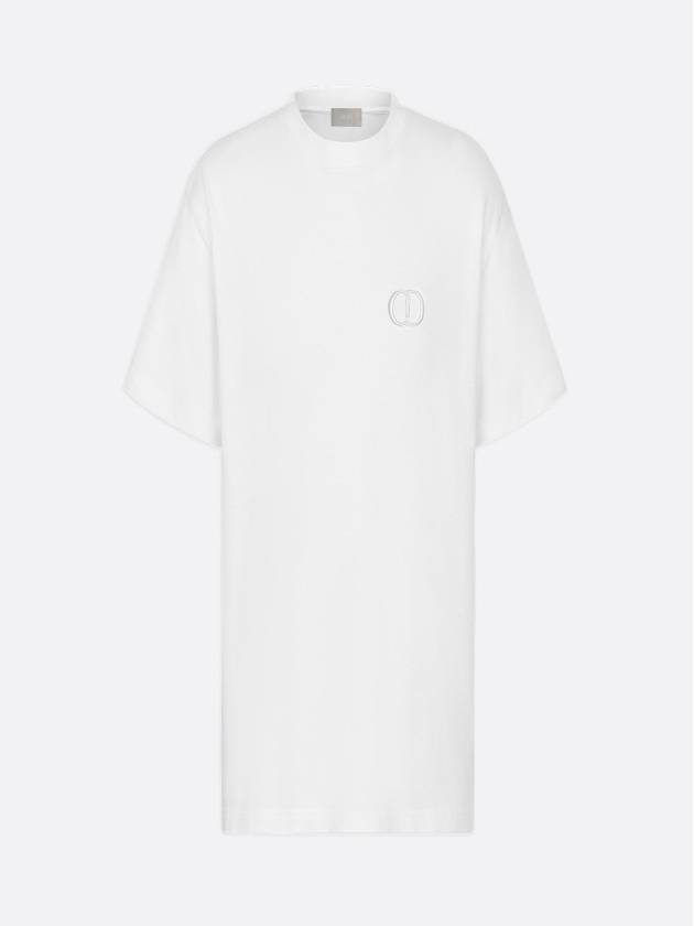 CD Icon Relaxed Fit Organic Cotton Short Sleeve T-Shirt White - DIOR - BALAAN 3