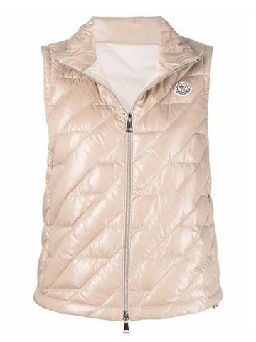 1A00110 68950 20G LECROISIC Pink Beige Women’s Vest - MONCLER - BALAAN 1