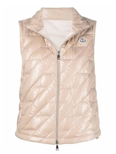 Pink Beige Women s Vest 1A00110 68950 20G - MONCLER - BALAAN 1