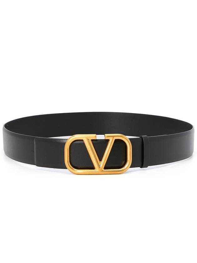 V Logo Signature Men s Belt T0Q87ECU 0NO - VALENTINO - BALAAN 2