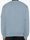 Brushed and Emerized Diagonal Fleece Lens Sweatshirt Blue - CP COMPANY - BALAAN 5