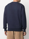 Heart Embroidered Logo Sweatshirt Navy - AMI - BALAAN 6