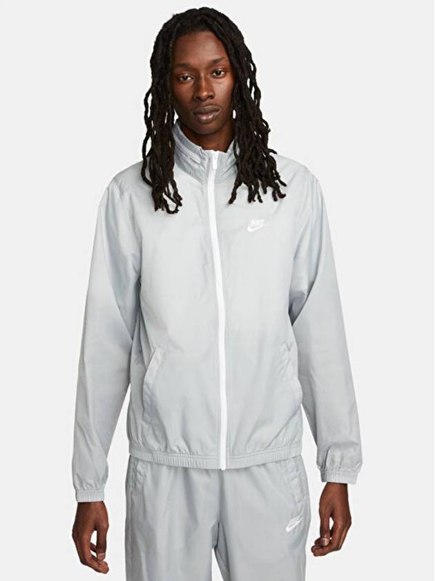 Club Lined Woven Tracksuit Grey - NIKE - BALAAN 3