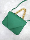 Lux You Mount Green Leather Shoulder Bag - BOTTEGA VENETA - BALAAN 7