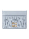 Materasse Nappa Leather Card Wallet Pearl Grey - MIU MIU - BALAAN 2