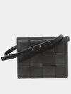 Intrecciato Small Cassette Cross Bag Black - BOTTEGA VENETA - BALAAN 3