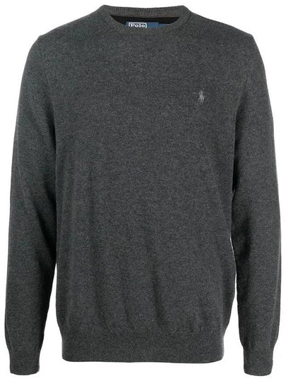 Logo Basic Pullover Knit Top Dark Grey - POLO RALPH LAUREN - BALAAN 2