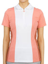 Women's Evelina Golf Polo Shirt Strawberry Ice - J.LINDEBERG - BALAAN 2